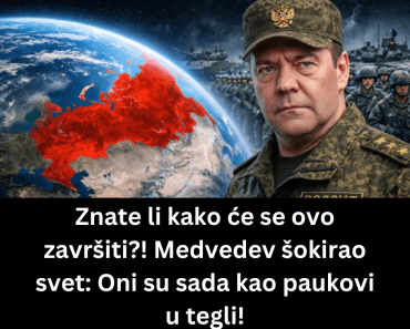 Znate li kako će se ovo završiti?! Medvedev šokirao svet: Oni su sada kao paukovi u tegli!