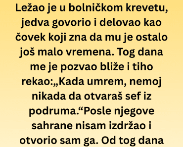 Nakon sahrane otvorio sam očev sef, a ono što sam pronašao unutra i danas me progoni Nakon sahrane otvorio sam očev sef, a ono što sam pronašao unutra i danas me progoni