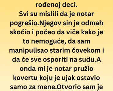 Ujak mi je ostavio kuću a ne svojoj deci! Kada sam pročitao pismo  , shvatio sam zašto je to uradio