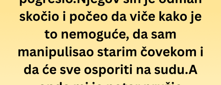 Ujak mi je ostavio kuću a ne svojoj deci! Kada sam pročitao pismo  , shvatio sam zašto je to uradio