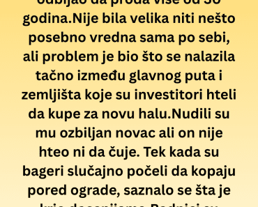 Svi su mislili da je tvrdoglav zbog zemlje, a onda su radnici iskopali jezivu tajnu