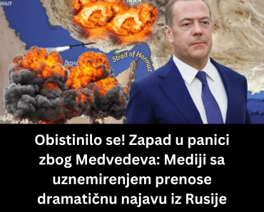Obistinilo se! Zapad u panici zbog Medvedeva: Mediji sa uznemirenjem prenose dramatičnu najavu iz Rusije