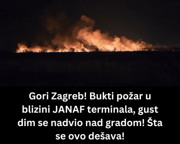 Gori Zagreb! Bukti požar u blizini JANAF terminala, gust dim se nadvio nad gradom! Šta se ovo dešava!