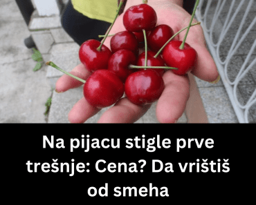 Na pijacu stigle prve trešnje: Cena? Da vrištiš od smeha