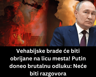 Vehabijske brade će biti obrijane na licu mesta! Putin doneo brutalnu odluku: Neće biti razgovora