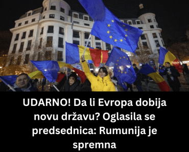 UDARNO! Da li Evropa dobija novu državu? Oglasila se predsednica: Rumunija je spremna