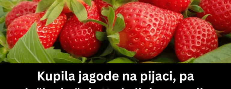 Kupila jagode na pijaci, pa doživela šok: Kada ih je spustila u vodu, desilo se nešto što je prestravilo Srbiju! (FOTO)