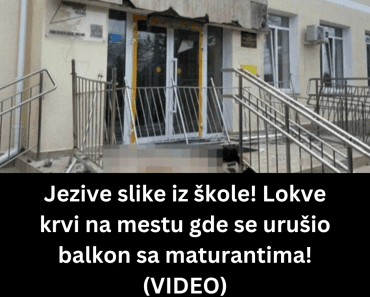 Jezive slike iz škole! Lokve krvi na mestu gde se urušio balkon sa maturantima! (VIDEO)