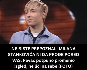 NE BISTE PREPOZNALI MILANA STANKOVIĆA NI DA PROĐE PORED VAS: Pevač potpuno promenio izgled, ne liči na sebe (FOTO)