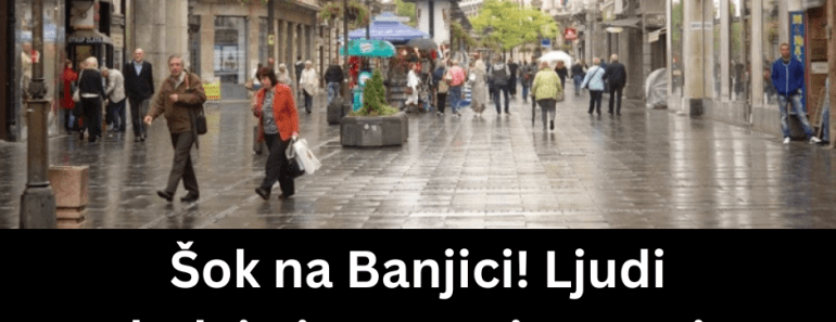 Šok na Banjici! Ljudi gledaju i ne veruju – Zar je ovo već stiglo kod nas? (VIDEO)