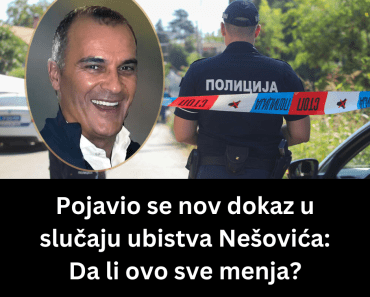 Pojavio se nov dokaz u slučaju ubistva Nešovića: Da li ovo sve menja?