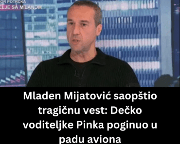 Mladen Mijatović saopštio tragičnu vest: Dečko voditeljke Pinka poginuo u padu aviona