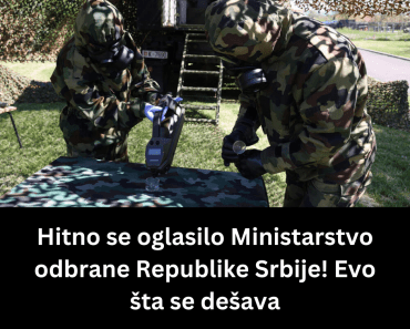 Hitno se oglasilo Ministarstvo odbrane Republike Srbije! Evo šta se dešava