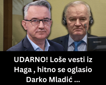 UDARNO! Loše vesti iz Haga , hitno se oglasio Darko Mladić …