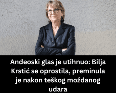 Anđeoski glas je utihnuo: Bilja Krstić se oprostila, preminula je nakon teškog moždanog udara