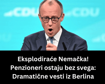Eksplodiraće Nemačka! Penzioneri ostaju bez svega: Dramatične vesti iz Berlina