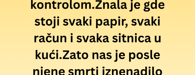 Baka je krila tajnu decenijama: Kada smo otvorili vrata, zanemeli smo