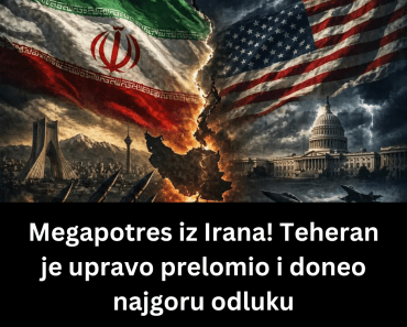Megapotres iz Irana! Teheran je upravo prelomio i doneo najgoru odluku