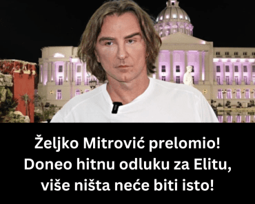 Željko Mitrović prelomio! Doneo hitnu odluku za Elitu, više ništa neće biti isto!