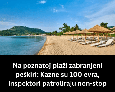 Na poznatoj plaži zabranjeni peškiri: Kazne su 100 evra, inspektori patroliraju non-stop