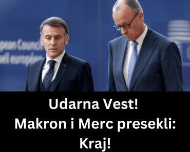 Udarna Vest! Makron i Merc presekli: Kraj!