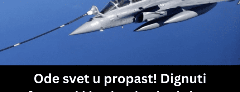 Ode svet u propast! Dignuti francuski borbeni avioni zbog Rusije: Kamere zabeležile pakao na nebu (VIDEO)