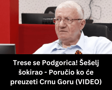 Trese se Podgorica! Šešelj šokirao – Poručio ko će preuzeti Crnu Goru (VIDEO)