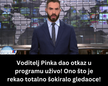 Voditelj Pinka dao otkaz u programu uživo! Ono što je rekao totalno šokiralo gledaoce!