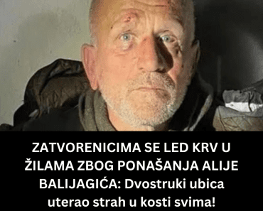 ZATVORENICIMA SE LED KRV U ŽILAMA ZBOG PONAŠANJA ALIJE BALIJAGIĆA: Dvostruki ubica uterao strah u kosti svima!