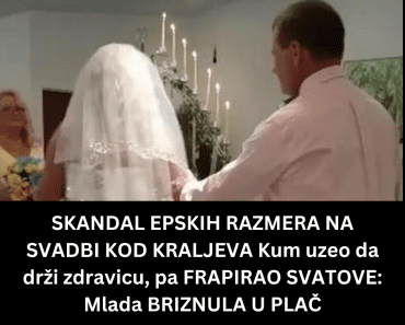 SKANDAL EPSKIH RAZMERA NA SVADBI KOD KRALJEVA Kum uzeo da drži zdravicu, pa FRAPIRAO SVATOVE: Mlada BRIZNULA U PLAČ
