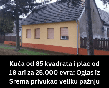 Kuća od 85 kvadrata i plac od 18 ari za 25.000 evra: Oglas iz Srema privukao veliku pažnju