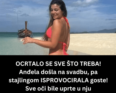 OCRTALO SE SVE ŠTO TREBA! Anđela došla na svadbu, pa stajlingom ISPROVOCIRALA goste! Sve oči bile uprte u nju