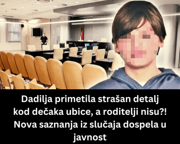 Dadilja primetila strašan detalj kod dečaka ubice, a roditelji nisu?! Nova saznanja iz slučaja dospela u javnost