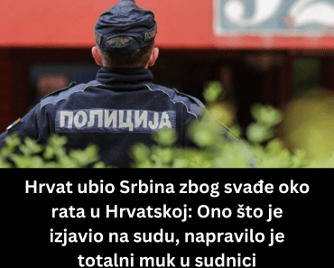 Hrvat ubio Srbina zbog svađe oko rata u Hrvatskoj: Ono što je izjavio na sudu, napravilo je totalni muk u sudnici