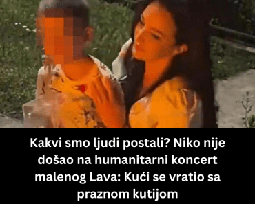 Kakvi smo ljudi postali? Niko nije došao na humanitarni koncert malenog Lava: Kući se vratio sa praznom kutijom