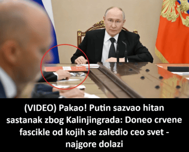 (VIDEO) Pakao! Putin sazvao hitan sastanak zbog Kalinjingrada: Doneo crvene fascikle od kojih se zaledio ceo svet – najgore dolazi