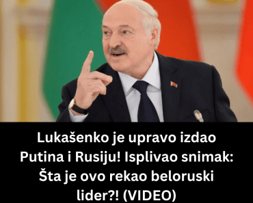 Lukašenko je upravo izdao Putina i Rusiju! Isplivao snimak: Šta je ovo rekao beloruski lider?! (VIDEO)