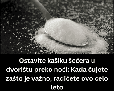 Ostavite kašiku šećera u dvorištu preko noći: Kada čujete zašto je važno, radićete ovo celo leto
