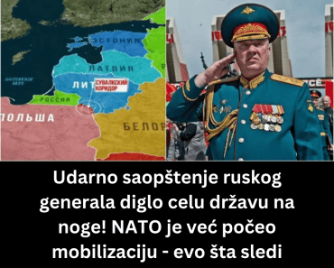 Udarno saopštenje ruskog generala diglo celu državu na noge! NATO je već počeo mobilizaciju – evo šta sledi