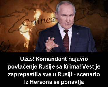 Užas! Komandant najavio povlačenje Rusije sa Krima! Vest je zaprepastila sve u Rusiji – scenario iz Hersona se ponavlja