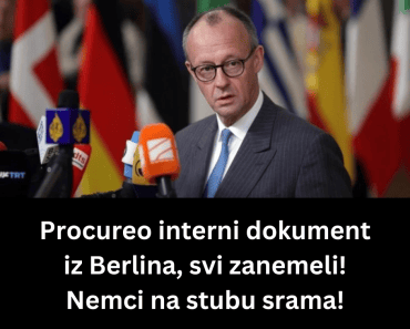 Procureo interni dokument iz Berlina, svi zanemeli! Nemci na stubu srama!
