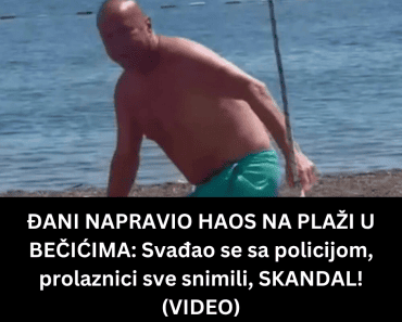 ĐANI NAPRAVIO HAOS NA PLAŽI U BEČIĆIMA: Svađao se sa policijom, prolaznici sve snimili, SKANDAL! (VIDEO)