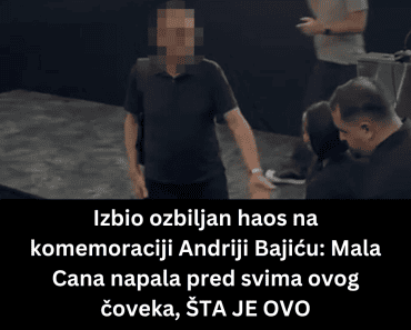 Izbio ozbiljan haos na komemoraciji Andriji Bajiću: Mala Cana napala pred svima ovog čoveka, ŠTA JE OVO