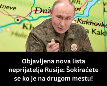 Objavljena nova lista neprijatelja Rusije: Šokiraćete se ko je na drugom mestu! Objavljena nova lista neprijatelja Rusije: Šokiraćete se ko je na drugom mestu!