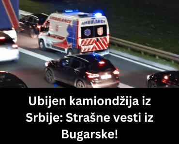 Ubijen kamiondžija iz Srbije: Strašne vesti iz Bugarske!