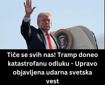 Tiče se svih nas! Tramp doneo katastrofanu odluku – Upravo objavljena udarna svetska vest