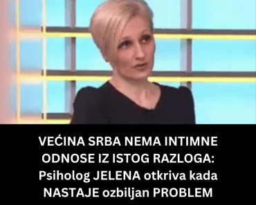VEĆINA SRBA NEMA INTIMNE ODNOSE IZ ISTOG RAZLOGA: Psiholog JELENA otkriva kada NASTAJE ozbiljan PROBLEM
